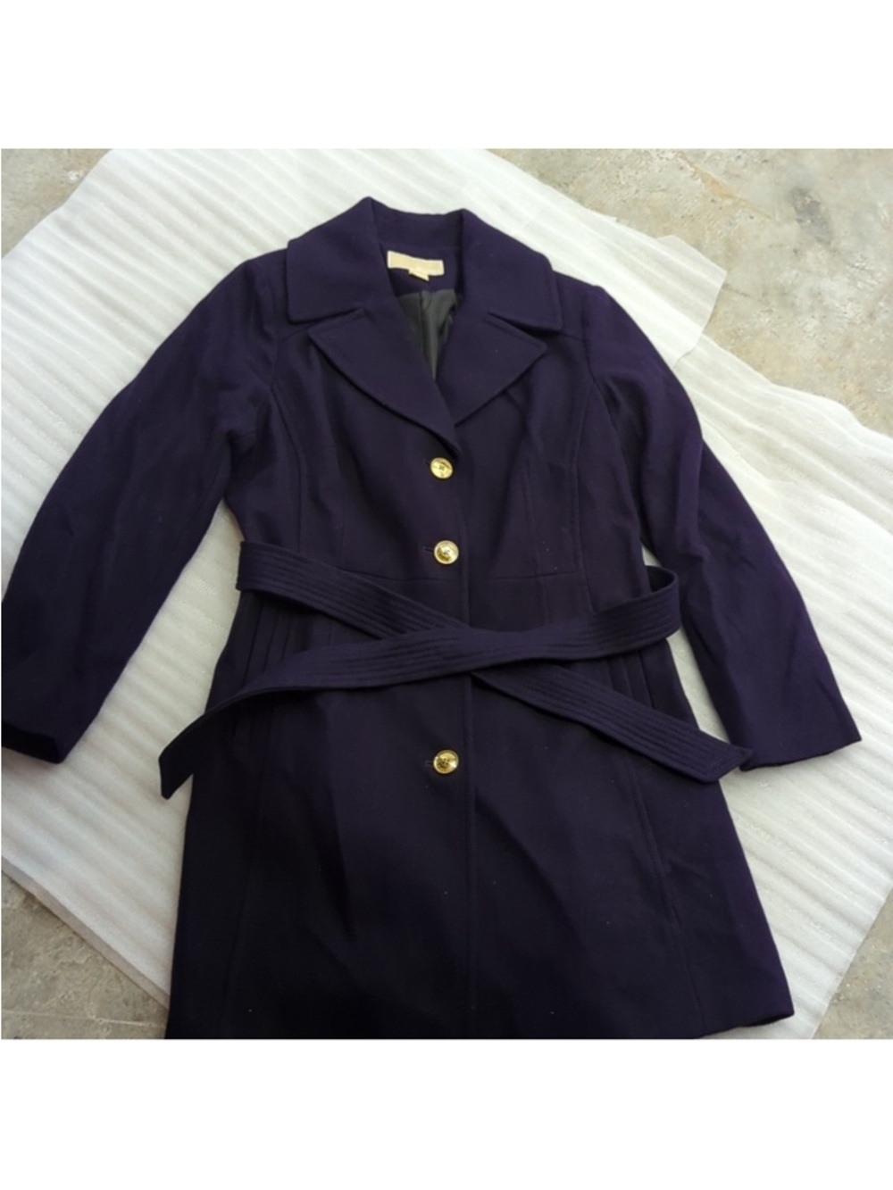 NWOT MICHAEL KORS BLACK Belted Long Coat